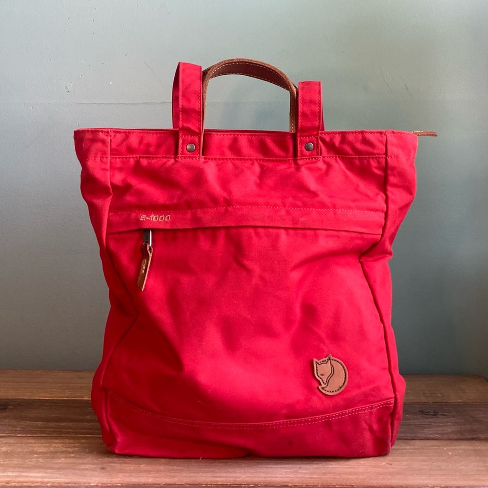 Fjallraven Red Backpack